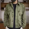 남자의 후드 땀 셔츠 레트로 헤비 남자 재킷 캐주얼 면화 씻은 작업복 코트 가을 멀티 포켓 솔리드 오버 코트 패션 바지 230808