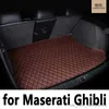 Trunk mat Tikar bagasi mobil untuk Maserati Ghibli 2014 2015 2016 2017 2018 2019 penutup Aksesori interior karpet liner kargo R230808