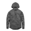 Herrtröjor Muskelbröder Trend Sports and Leisure Hooded Sweater Cotton Fitness Jacket Outdoor