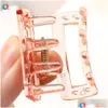 Hårtillbehör Färg Transparent 4cm Mini Claw Ribbon Clips Accessory Korean Söta flickor härliga hårnålar Barrette Fashion Drop Deli DHH2P