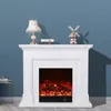 Modern minimalist living room fireplace decoration cabinet Italian minimalist fireplace rack storage wall side cabinet