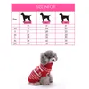 Chien vêtements pull de noël avec chapeau pour chiens chats hiver chaud tricots vêtements chiot chaton tricoté mignon animal de compagnie