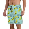 Мужские шорты мужские купальники плавать короткий сундук милый банановый пляжный доска плавание Surffing