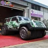 wholesale 2M Hauteur Publicité Extérieure Gonflable Militaire Jeep Modèles Blow Up Simulation Voiture Véhicule Ballons Pour La Décoration D'événement Avec Souffleur D'air Jouets Sports