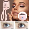 Eyelash Curler Eyelash Curler Eye Lashes Curling Clip Portable Långvarig elektrisk uppvärmd Comb Eye Lash Perm Cosmetic Makeup Tool Tillbehör 230808