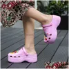 Sandaler Pulomies Summer Women Slippers Platform Clogs Outdoor Garden Shoes Female Pool Badrum Flip Flops Muls Beach Drop Delivery Access