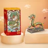 Blocks LOZ 1416pcs Chinese Dragon Model Building Blocks Creative Mini Decoration Bricks Animal Puzzle Toys With Base Kids Adults Gifts 230807