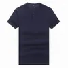 Heren Polo Pocket Mode T-shirts Voor Mannen Korte Mouw Knop Kraag Zomer Tops Solid Casual T-shirt Katoen 2023 T-shirt