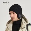 Bonnet / Skull Caps Hiver Chaud En Peluche Tricoté Benines pour Hommes Femmes Neige Mode Skullies Chapeau Unisexe Extérieur Coldproof Oreille Protection Laine Caps 230807