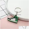 Shoe Parts Accessories 6 Colors Designer Mini Sile Sneakers Keychains Men Women Kids Key Ring Gift Shoes Keychain Handbag Chain Basketbal