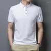 T-shirts voor heren T-shirt met korte mouwen Zomer casual overhemd Versie Trend Gepersonaliseerde slanke pasvorm Witte halve top