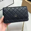 2023 Nuovo prodotto 23S Fortune Bag Caviar Borsa a tracolla monospalla Borsa femminile Catena Profumo Borsa di fascia alta Multicolor Zipper Card Position Portamonete