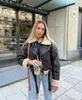 Damesjassen RARF 2023 Damesmode Dikke Warme Faux Shearling Jas Jas Vintage Lange Mouw Riem Zoom Vrouwelijke Bovenkleding Chic Tops 230808