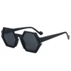 Sunglasses Luxury Polygon Fashion Designer Retro Euro-American Style Sunscreen And UV Protection
