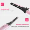 Eyelash Curler Mini Electric Eyelash Curler Uppvärmda ögonfransar Curling Beauty Makeup Tool Långvarig LUSH Lifting Accessories Strykkam 230808