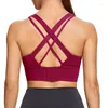 Yoga Outfit S-3XL Femmes Soutien-Gorge De Sport À Séchage Rapide Respirant Preuve Fitness Push Up Top Running Active Sportswear Gilet