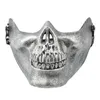 Para o engrenagem de combate CS de Halloween Half Face Protetive Terror Mask Skull Warrior