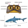 Electric/RC Animals Remote Control Shark Children Pool Beach Bath Toy for Kids Boy Girl Simulation Water Jet Rc Whale Animals Mechanical Fish Robots 230808