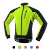 Cyclisme Chemises Tops Hiver Hommes Vélo Veste Imperméable Coupe-Vent Thermique Polaire Vélo Jersey VTT Vélo Équitation Courir Snowboard Veste Manteau 230807