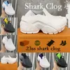 Shark Clog Slide Sandalen Oversized slip-on EVA Rubber hoog platform voor dames Met voering Klompen slip slijtvast New Season slider designer sokken Schoenen 34-40