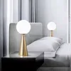 Modern Nordic Bedside Art Reading Table Desk Lamps Lights Creative Cone Golden Glass Bedroom Study Bar Cafe Decoration Lighting HKD230808