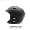 Ski Helmets Ski Helmet Integrally-Molded Outdoor Ski Snowboard Helmets Safety Skiing Equipment Head Protection Tool Men XL HKD230808
