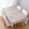 Tovaglia Tovaglia in PVC nordico Impermeabile Antiscottatura Tovaglie per la casa in plastica riutilizzabili antiolio Tovaglie per caffè Plaid Mat Decor