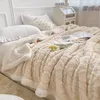 Koce koca łóżka w kratę Dzieci dorośli ciepłe zimowe koce i rzucają gęste wełniane polarowe rzut sofa sofa kołdra miękka łóżko 230808