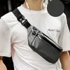 Midjepåsar vattentät man väska casual rese man all-match enkel 2023 mode bröstpaket sport crossbody