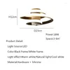 Plafondverlichting Creatieve Spiraal LED Licht Zwart Wit Glans Decor Voor Woonkamer Keuken Lampen Slaapkamer Eettafel Verlichting Gang