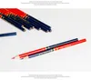 Lápis 50 pçs Todos os Lápis Verificadores de Cor Vermelha Conjunto Vermelho e Azul para Carpinteiros Engenheiro Materiais Escolares Lápis Estacionário 230807
