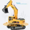 ElectricRC Car 24GHz 6 Channel 1 24 Remote Control Excavator Toys RC Engineering Alloy Simulated RTR for Kids Christmas Gift 230807