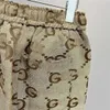 새로운 자수 남성 디자이너 Jacquard Shorts 남자 청바지 캐주얼 레터 바지 카키 스포츠 반바지 레이디스 반바지 아시아 크기 S-3XL