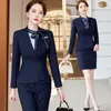 Women's Two Piece Pants Business Suit Female Autumn Temperament Style El Manager Store Beauty Salon Jewelry Shop Workwear