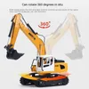 ElectricRC Car Product Huina 1516 Remote Control Excavator 24g 6way Excavation Simulation Engineering Vehicle Children's Toy Holiday Gift 230807