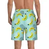 Мужские шорты мужские купальники плавать короткий сундук милый банановый пляжный доска плавание Surffing
