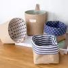 Storage Baskets 1 Piece Of Cotton And Desktop Basket Wall Bag Behind The Door Jute 13x10cm