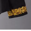 Camicie da uomo tinta unita Minglu Camicie da uomo casual a maniche lunghe con fiori reali di lusso Camicie da uomo taglie forti 4xl Slim Fit