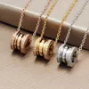 2023 Luxury Brand Designer Necklace for Women's Fashion High Edition Pendant Necklace 316L Titanium Steel Lock Bone Chain Pendant Necklace Gift