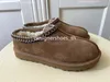 مصمم أحذية الثلج مصمم شتاء الحذاء Aus Women Women Men Booties Classic Brown Bailey Bow Chestnut Short White Seasalt Grass 35-45