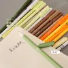 6pcs Morandi Gle Pennen Set Multi Kleur Gel Inkt Pen Vintage Marker Liner 0.5mm Balpen Briefpapier Gift kantoor School Schrijven
