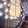 Inne imprezy imprezowe zapasy Snowflake LED Światło Wesołych Świąt Dekoracje dla domu Cristmas Ornament Navidad Noel Xmas Prezenty Rok 2024 230808
