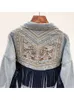 Chaquetas de mujer primavera otoño bordado borla abrigo de mezclilla Top coreano Vintage estilo étnico chaqueta suelta mujer 230808