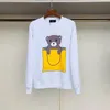 Tasarımcılar Hoodie Sweatshirts Erkek Hooded Giyim Homme Baskı Kadın Hoodies Pullover Fendis T Shirt Homme Uomo Göz Kısa Kollu Tee