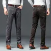 Men's Pants 8 Colors Corduroy Business Fashion Stretch Autumn Winter Casual Comfortable Male Classic Trousers