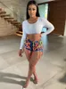 Frauen Shorts Mode 2023 Frühling Verband Frauen Kleidung Kurze Hosen y2k Sommer Streetwear Sexy Hohe Taille Club Party Großhandel 230808