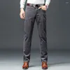 Men's Pants 8 Colors Corduroy Business Fashion Stretch Autumn Winter Casual Comfortable Male Classic Trousers