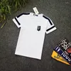 Herren T-Shirts Version 2023 Koreanische Sommerkurz halbarm weißes T-Shirt Modejacke