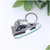 Shoe Parts Accessories 38 Colors Sneakers Shoes Keychains For Men Women 4 Generation Basketball Gym Key Chain Bag Charm Car Keyring Gift