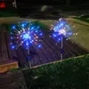 Solar Firework Lights led Copper String 90LED 120 LED 150LED Solar Garden Lights Outdoor Waterproof 2 modes 8 modes Lighting Twinkling for Garden Flowerbed